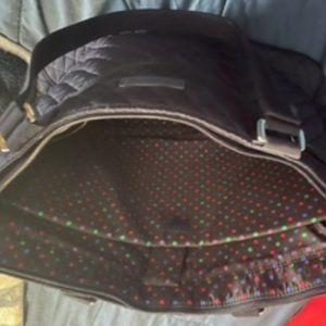 Vera Bradley Black Bag with Polka dot Liner